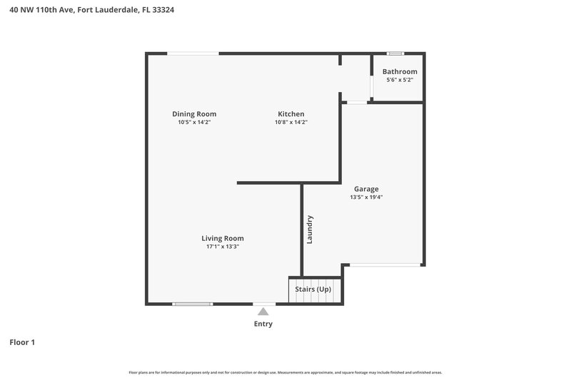 3,235/Mo, 40 NW 110th Ave Plantation, FL 33324 Floorplan View