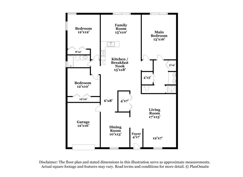 3,030/Mo, 7329 Heathley Dr Lake Worth, FL 33467 Floor Plan View