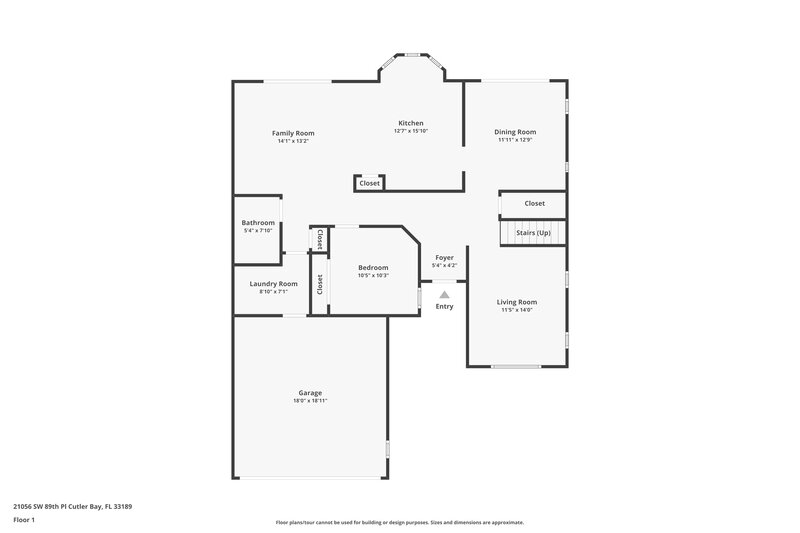 3,215/Mo, 21056 SW 89th Pl Cutler Bay, FL 33189 Floor Plan View