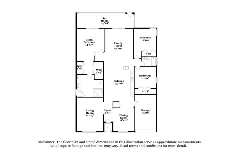 2,865/Mo, 11289 Coral Reef Dr Boca Raton, FL 33498 Floor Plan View