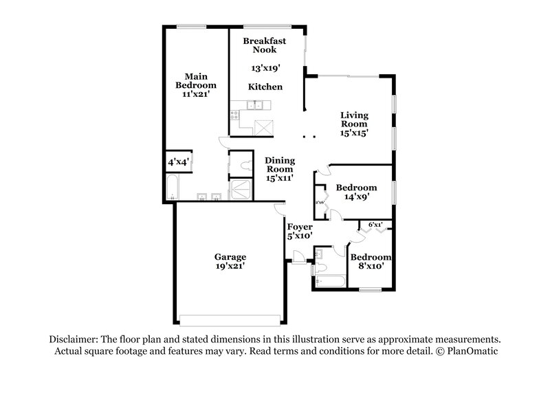 3,700/Mo, 5262 NW 55th Ter Coconut Creek, FL 33073 Floorplan View