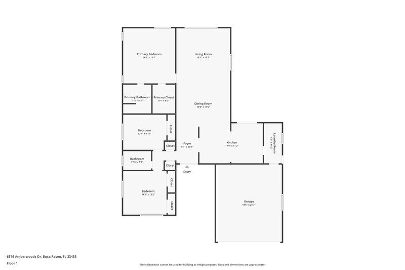 3,145/Mo, 6376 Amberwoods Dr Boca Raton, FL 33433 Floor Plan View