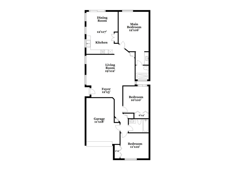 2,995/Mo, 18951 NW 22nd St Pembroke Pines, FL 33029 Floor Plan View