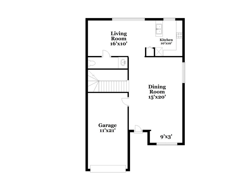 2,510/Mo, 2030 SE 14th Ct Homestead, FL 33035 Floorplan View
