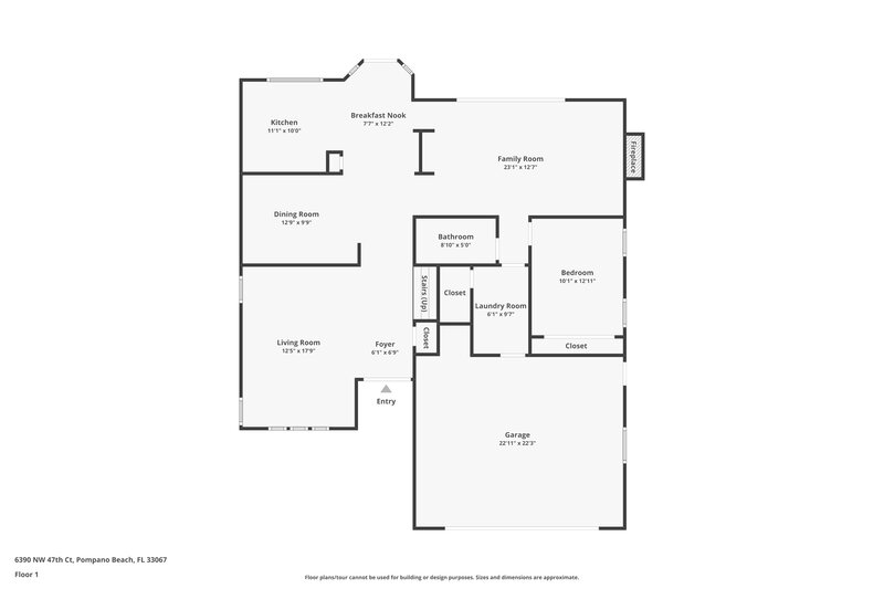 4,240/Mo, 6390 NW 47th Ct Coral Springs, FL 33067 Floor Plan View