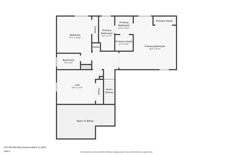 0/Mo, 5477 NW 44th Way Coconut Creek, FL 33073 Floorplan View 2
