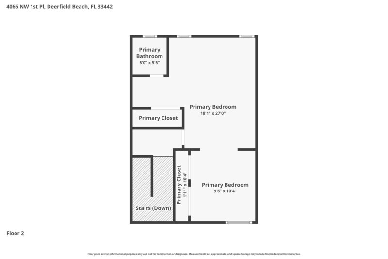 3,395/Mo, 4066 NW 1st Pl Deerfield Beach, FL 33442 Floorplan View 2