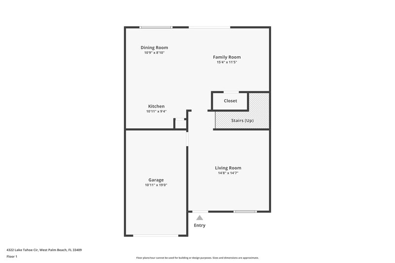 2,590/Mo, 4322 Lake Tahoe Cir West Palm Beach, FL 33409 Floor Plan View