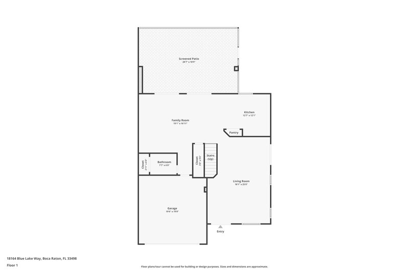 3,890/Mo, 18164 Blue Lake Way Boca Raton, FL 33498 Floor Plan View 2