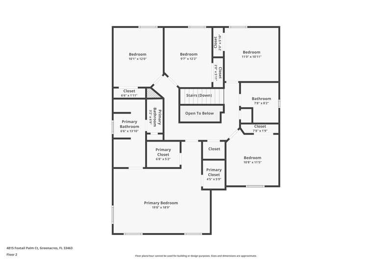 3,155/Mo, 4815 Foxtail Palm Ct Greenacres, FL 33463 Floorplan View 2