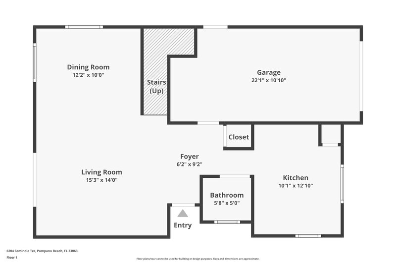 2,795/Mo, 6204 Seminole Ter Margate, FL 33063 Floor Plan View