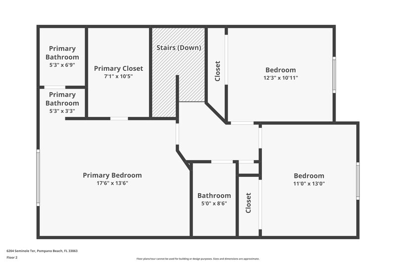 2,795/Mo, 6204 Seminole Ter Margate, FL 33063 Floor Plan View 2