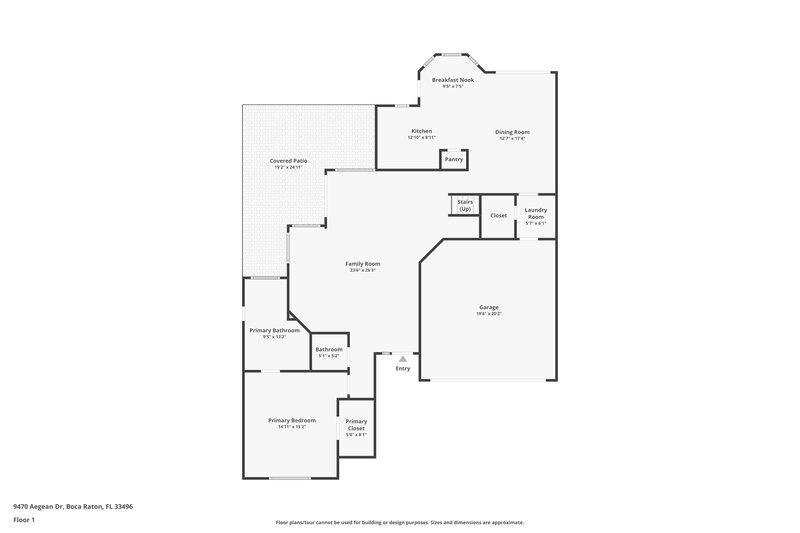 3,675/Mo, 9470 Aegean Dr Boca Raton, FL 33496 Floor Plan View