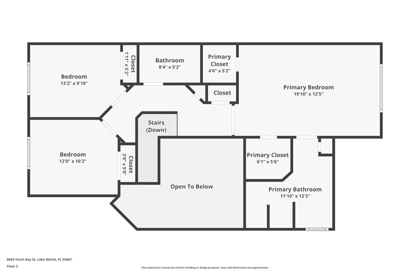 3,030/Mo, 6843 Torch Key St Lake Worth, FL 33467 Floorplan View 2