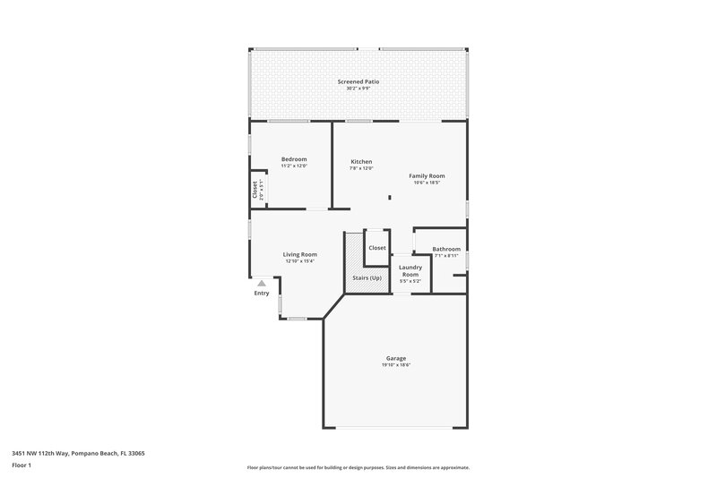2,995/Mo, 3451 NW 112th Way Coral Springs, FL 33065 Floor Plan View