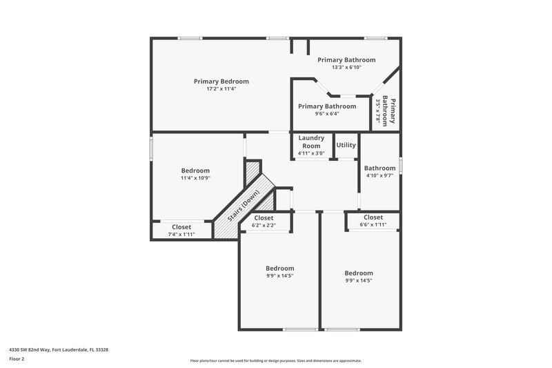 3,480/Mo, 4330 SW 82nd Way Davie, FL 33328 Floor Plan View 2