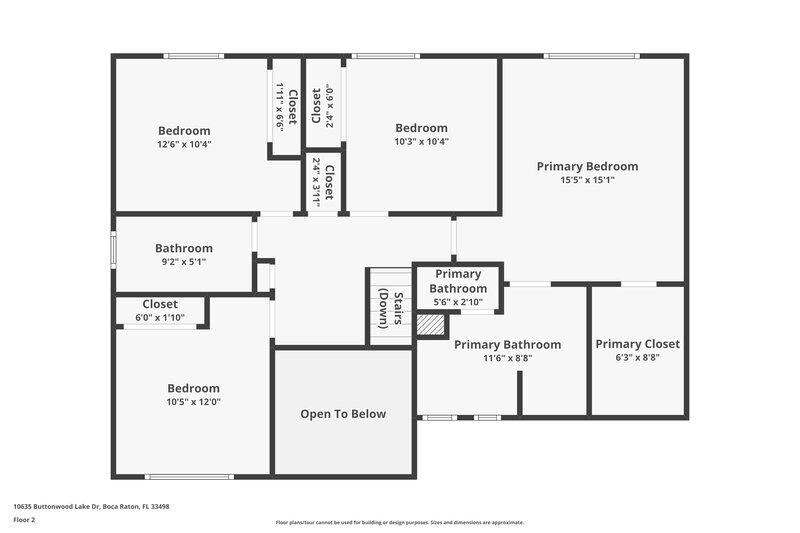 3,795/Mo, 10635 Buttonwood Lake Dr Boca Raton, FL 33498 Floor Plan View 2