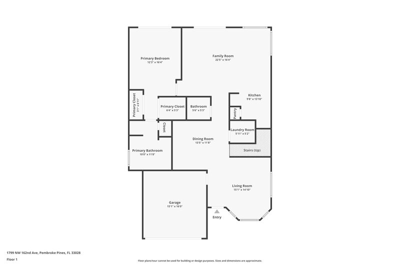 3,525/Mo, 1799 NW 162nd Ave Pembroke Pines, FL 33028 Floor Plan View