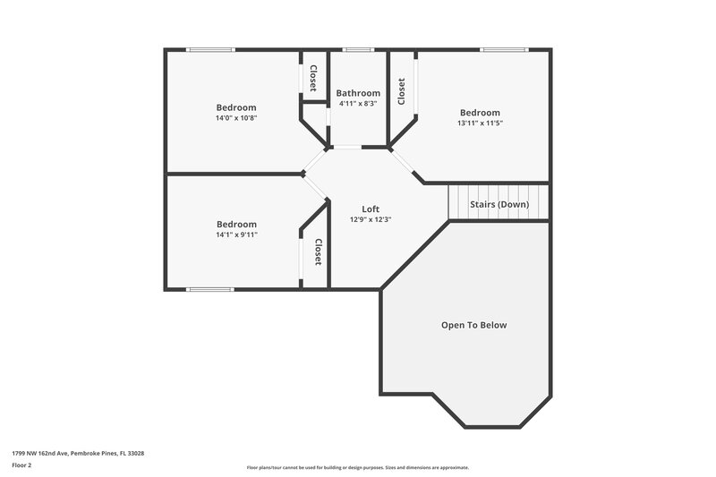 3,525/Mo, 1799 NW 162nd Ave Pembroke Pines, FL 33028 Floor Plan View 2