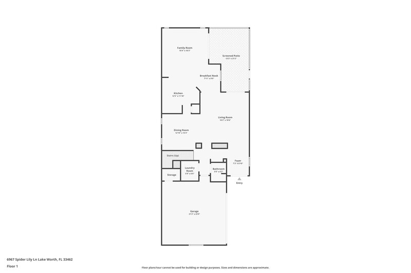 3,075/Mo, 6967 Spider Lily Ln Lake Worth, FL 33462 Floor Plan View