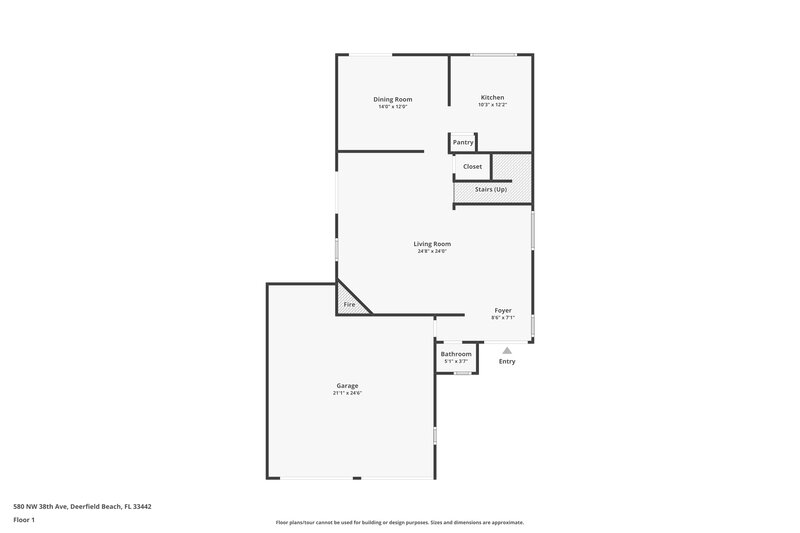 3,455/Mo, 580 NW 38th Ave Deerfield Beach, FL 33442 Floor Plan View