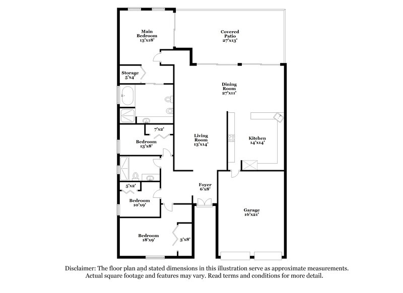 3,690/Mo, 4000 SW 152nd Pl Miami, FL 33185 Floor Plan View