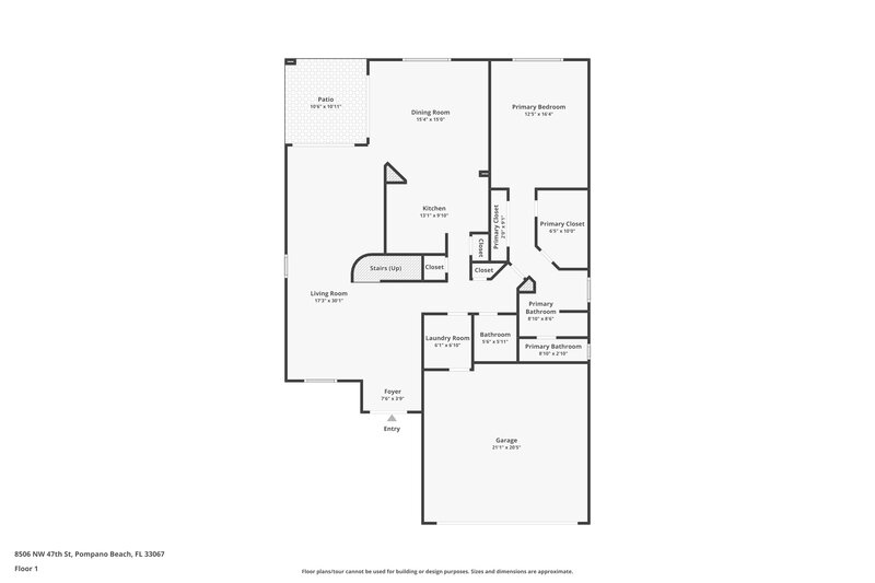 4,185/Mo, 8506 NW 47th St Coral Springs, FL 33067 Floor Plan View