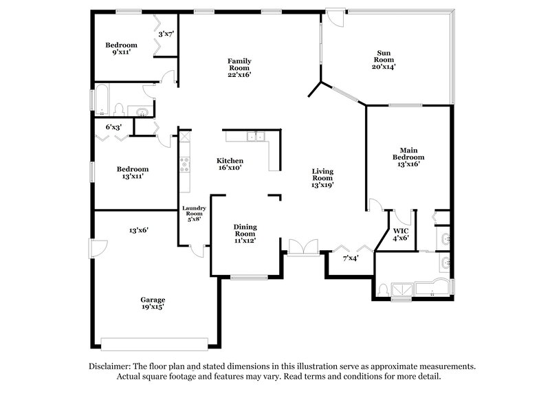 4,200/Mo, 116 Waterway Rd Royal Palm Beach, FL 33411 Floor Plan View