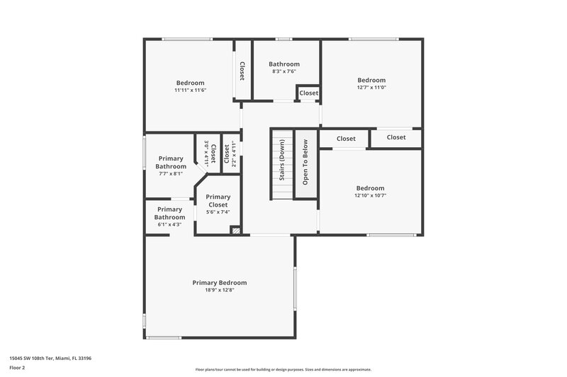 3,550/Mo, 15045 SW 108th Ter Miami, FL 33196 Floorplan View 2