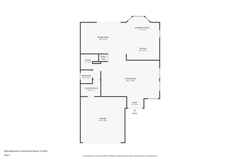 3,390/Mo, 2354 Bellarosa Cir Royal Palm Beach, FL 33411 Floor Plan View