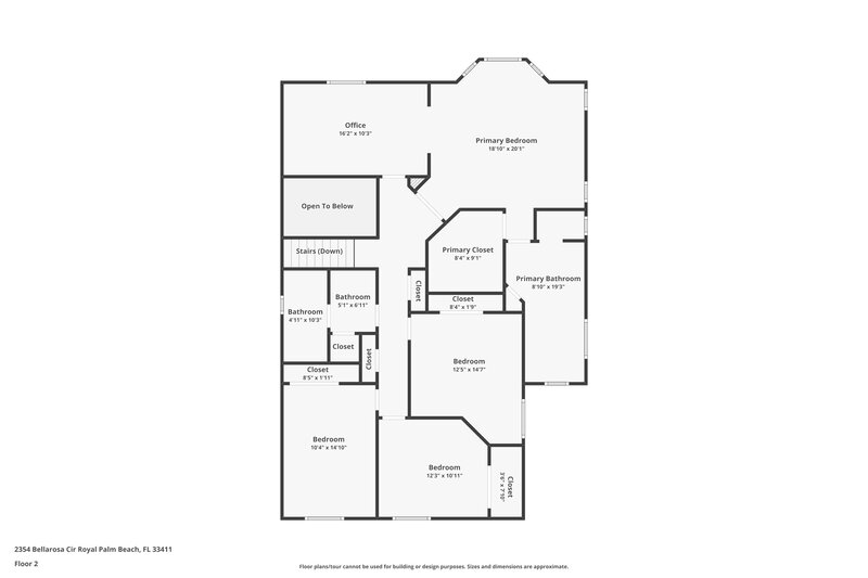 3,390/Mo, 2354 Bellarosa Cir Royal Palm Beach, FL 33411 Floor Plan View 2