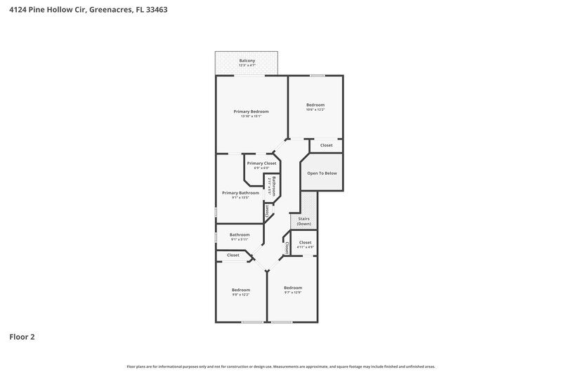 3,530/Mo, 4124 Pine Hollow Cir Greenacres, FL 33463 Floor Plan View 2