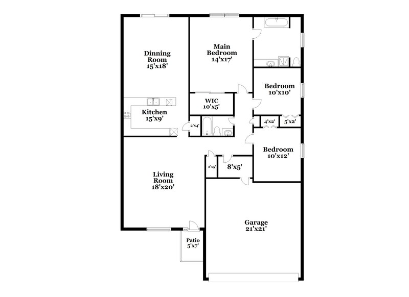 3,085/Mo, 4130 Sabal Lakes Rd Delray Beach, FL 33445 Floorplan View