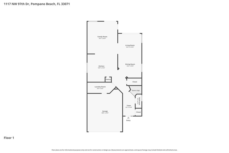3,900/Mo, 1117 NW 97th Dr Coral Springs, FL 33071 Floor Plan View