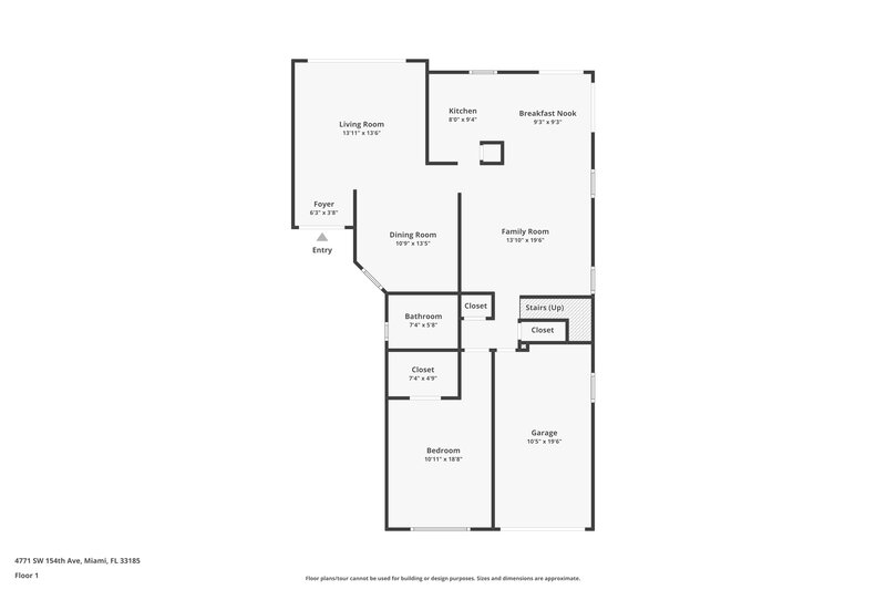 3,165/Mo, 4771 SW 154th Ave Miami, FL 33185 Floor Plan View