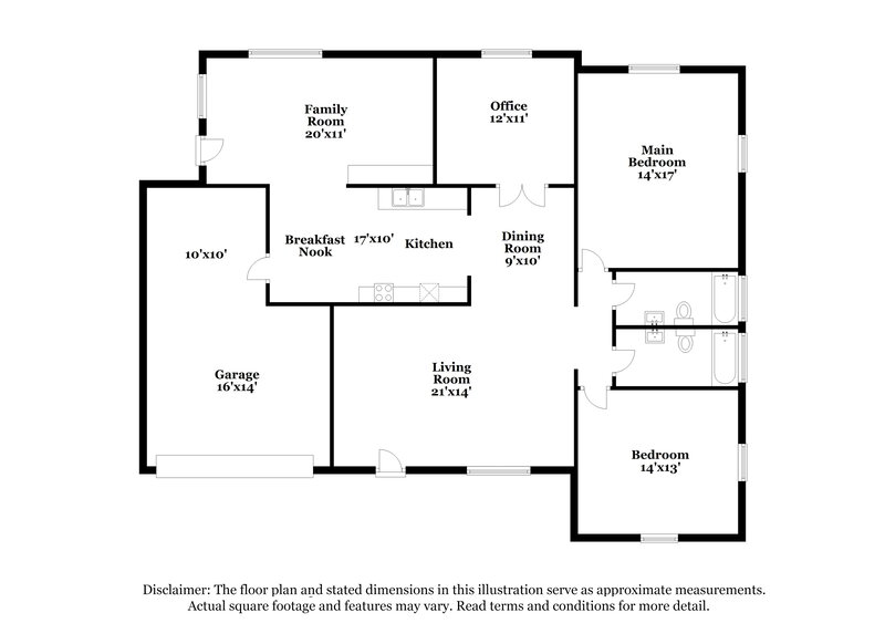 2,670/Mo, 10103 NW 82nd St Tamarac, FL 33321 Floorplan View