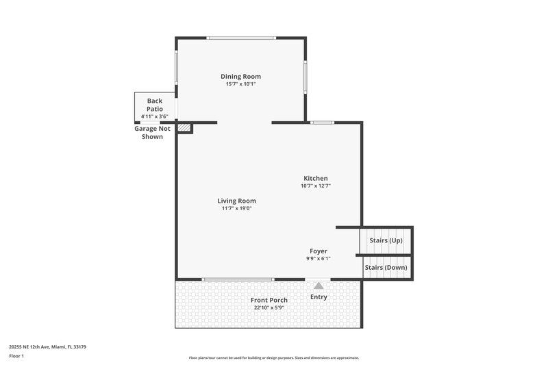 3,155/Mo, 20255 NE 12th Ave Miami, FL 33179 Floor Plan View 2