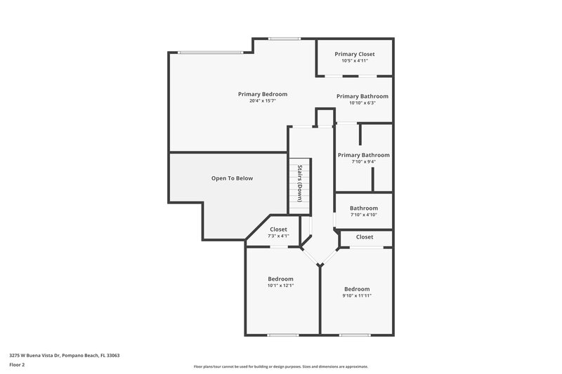 3,240/Mo, 3275 W Buena Vista Dr Margate, FL 33063 Floor Plan View 2