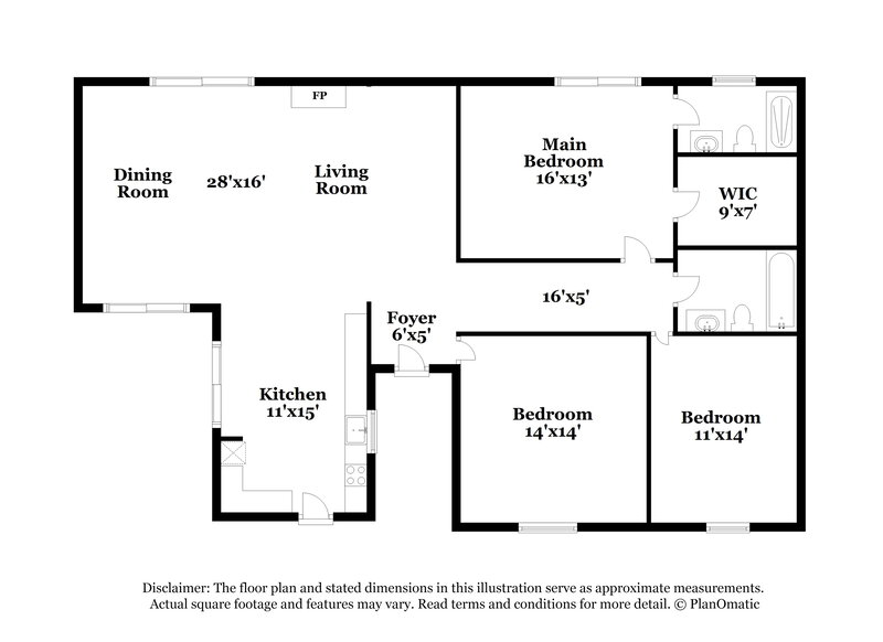 3,510/Mo, 640 SW 95th Ter Pembroke Pines, FL 33025 Floor Plan View