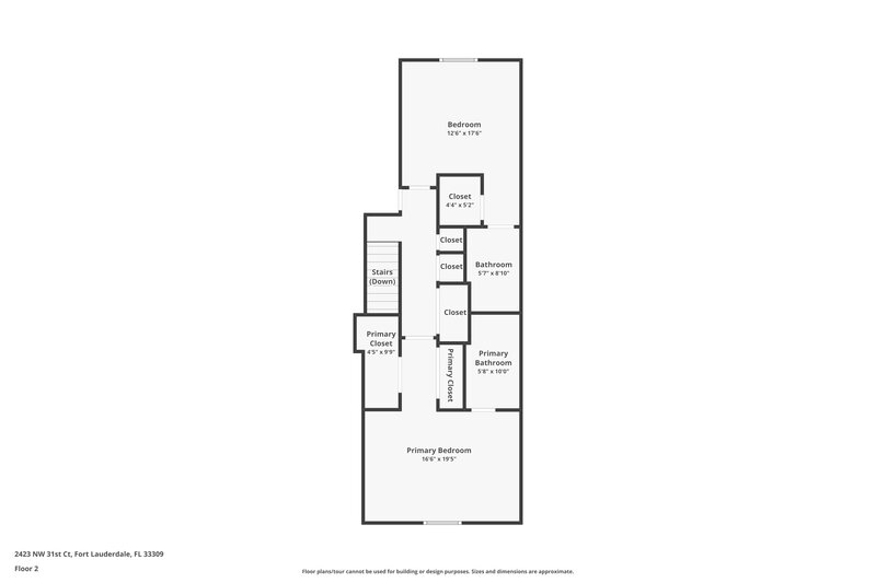 0/Mo, 2423 NW 31st Ct Oakland Park, FL 33309 Floor Plan View 2