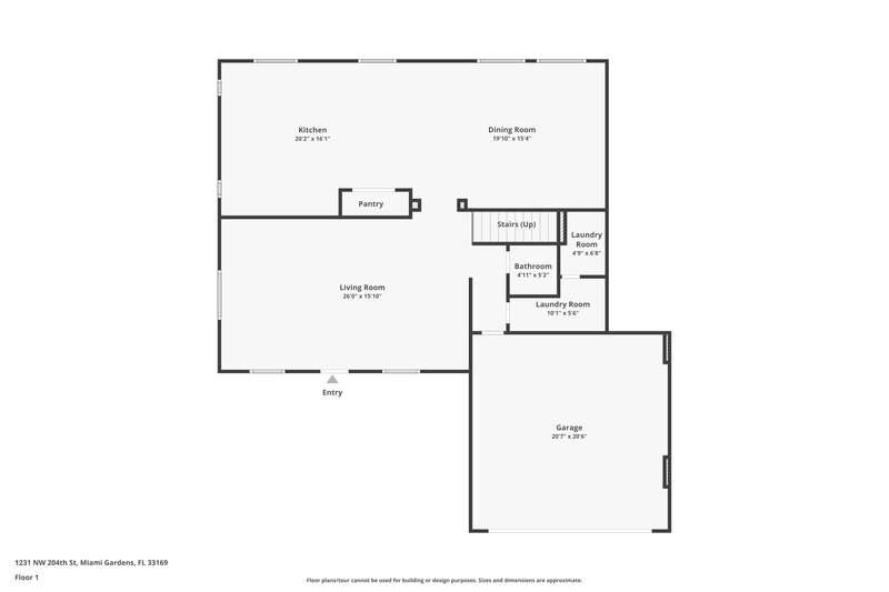 3,735/Mo, 1231 NW 204th St Miami Gardens, FL 33169 Floor Plan View