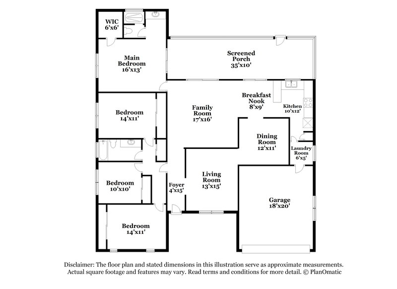 4,095/Mo, 10892 NW 21st St Coral Springs, FL 33071 Floor Plan View