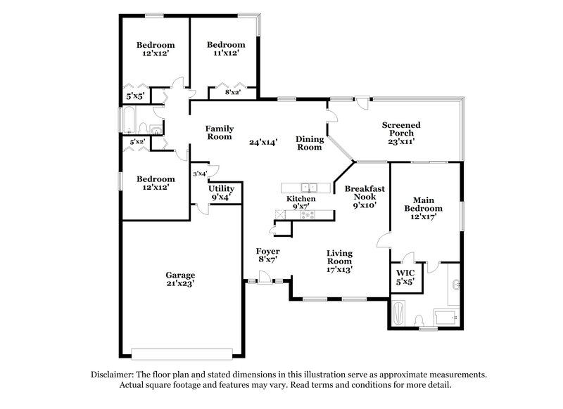 3,300/Mo, 16736 83rd Pl N Loxahatchee, FL 33470 Floor Plan View