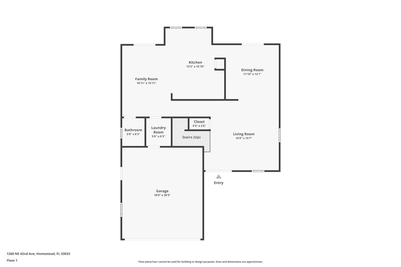 2,570/Mo, 1260 NE 42nd Ave Homestead, FL 33033 Floor Plan View