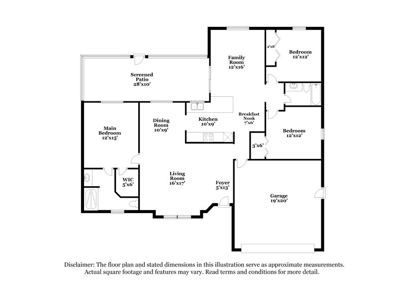 2,365/Mo, 2214 SW Jay Ave Port St Lucie, FL 34953 Floorplan View