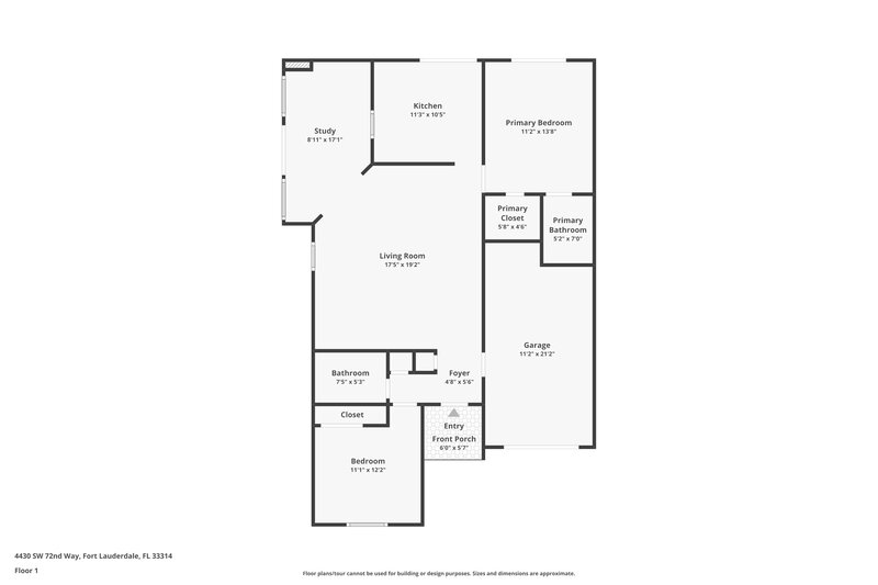 2,310/Mo, 4430 SW 72nd Way Davie, FL 33314 Floorplan View