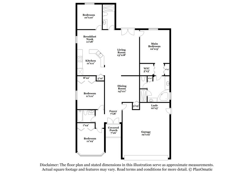 2,950/Mo, 2968 NW 6 CT Fort Lauderdale, FL 33311 Floor Plan View
