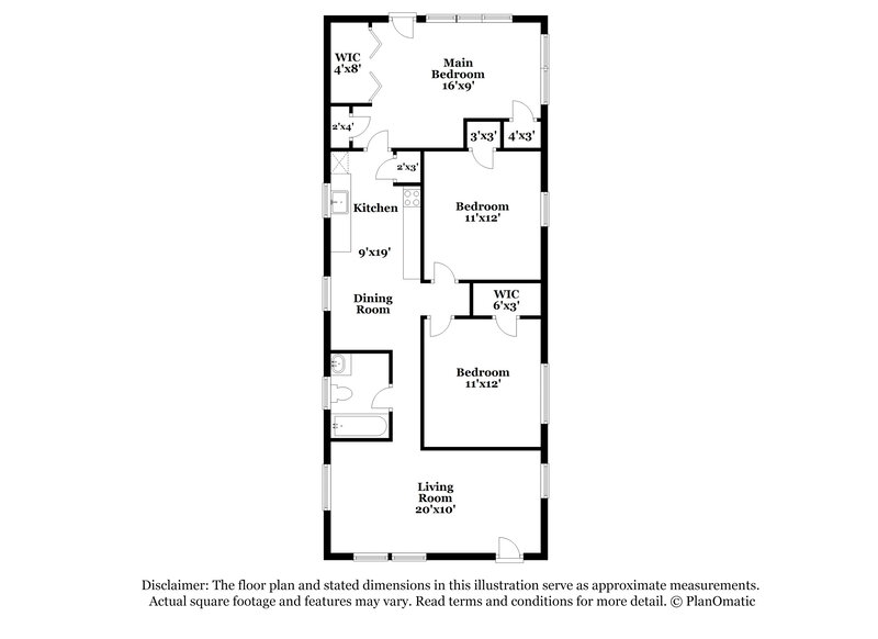 2,045/Mo, 532 S K Street Lake Worth Beach, FL 33460 Floorplan View