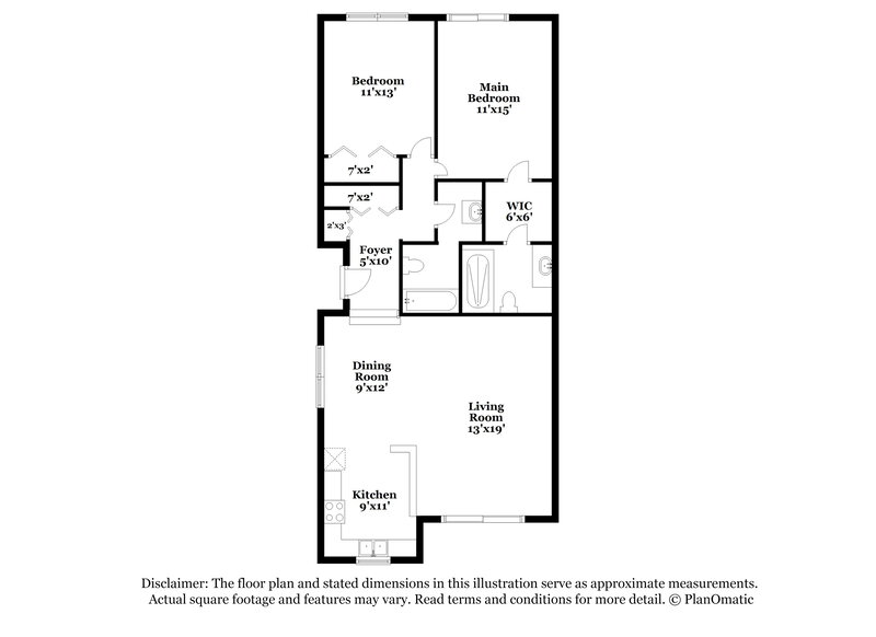2,210/Mo, 626 SW 80th Terrace North Lauderdale, FL 33068 Floor Plan View
