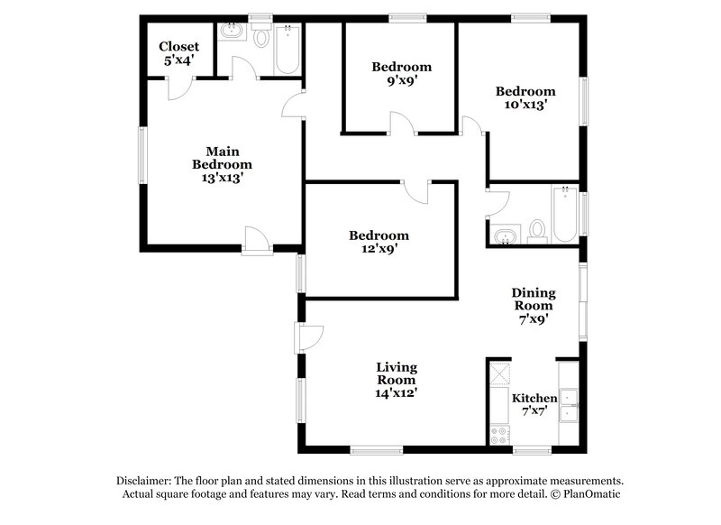 2,585/Mo, 20820 NW 31st Avenue Miami Gardens, FL 33056 Floor Plan View